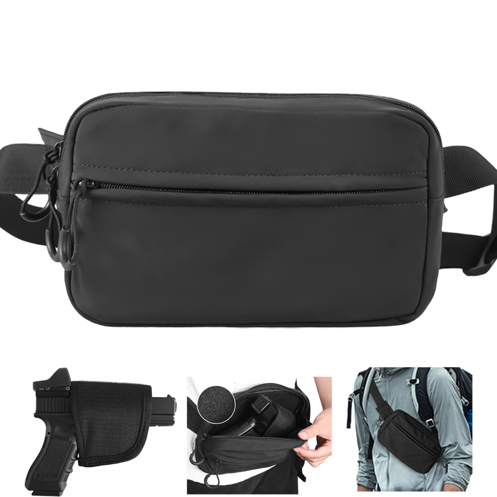 Edc Concealed Carry Holster - Tactical Crossbody Bag Pistol Waist Pack
