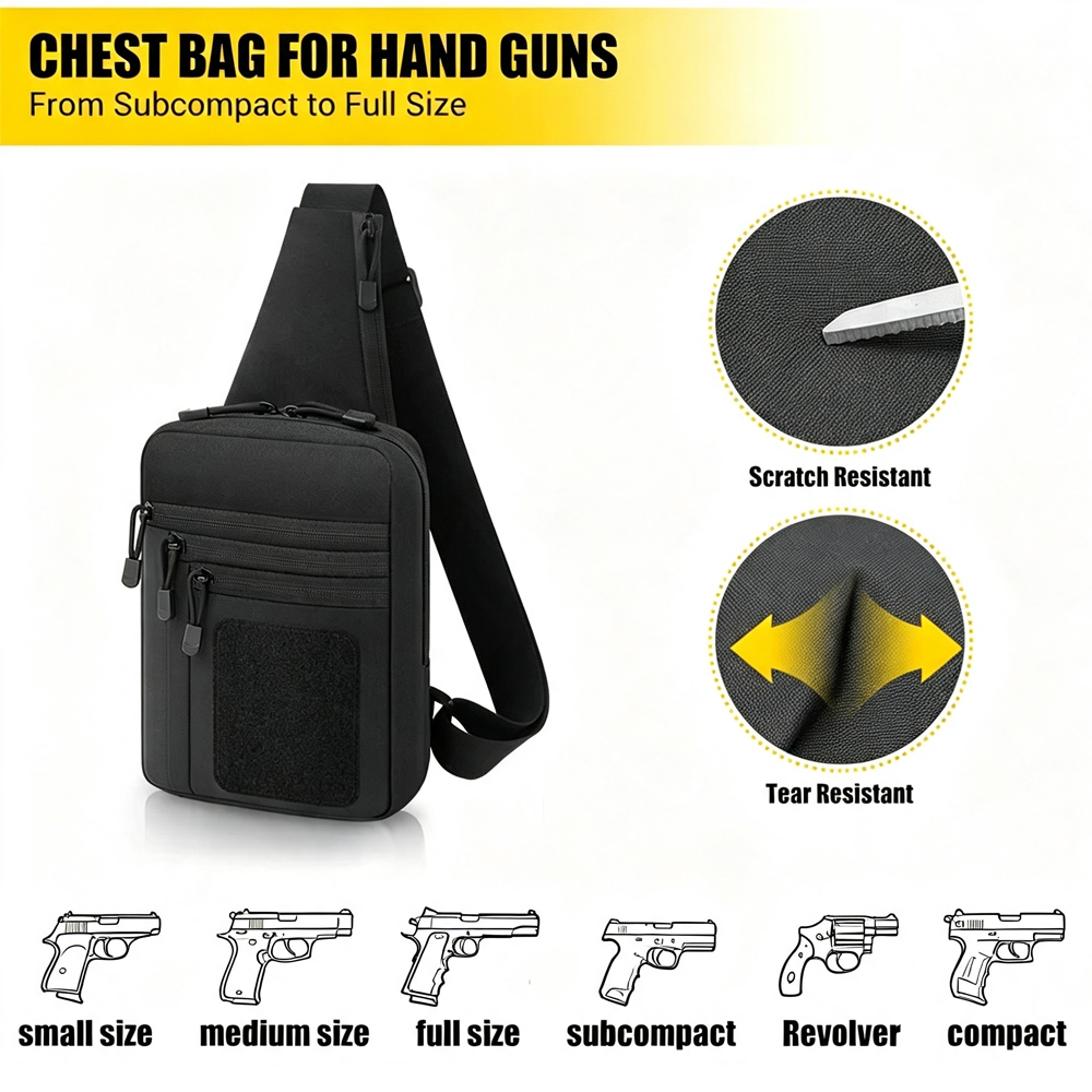 Concealed Carry Chest Gun Bag  - Edc Concealed Carry Holster review and price