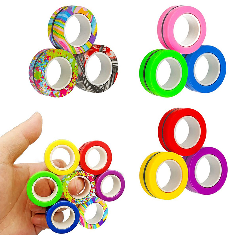 3PCS Fingertip Magnetic Rings  - Fidget Spinner Bearing review and price
