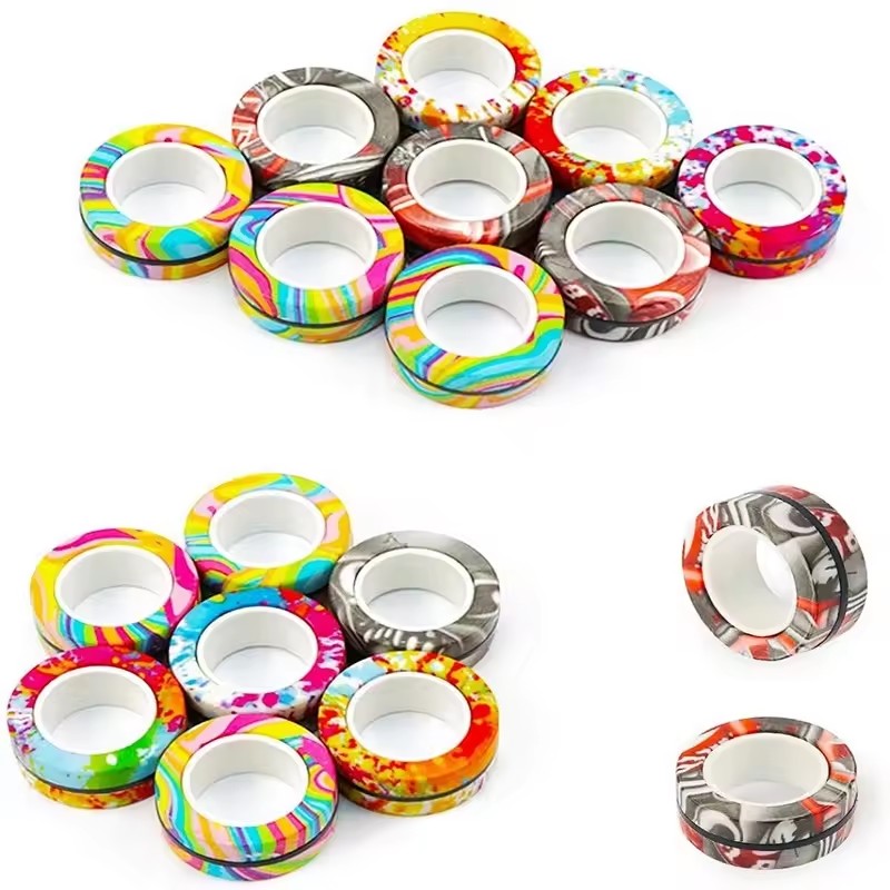 3PCS Fingertip Magnetic Rings  - Fidget Spinner Bearing review and price