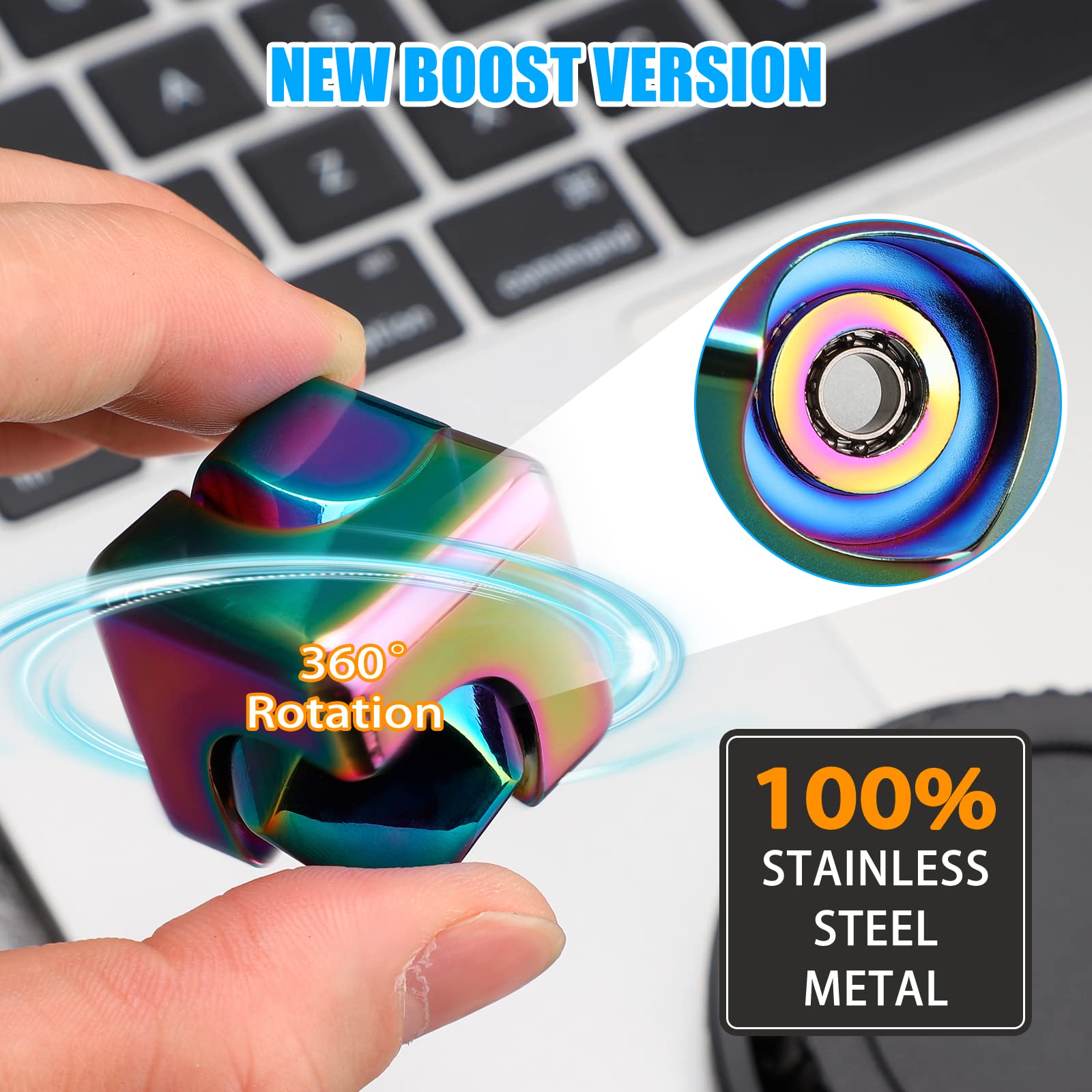 Metal Cube Rotating Fingertip  - Fidget Spinner Bearing review and price