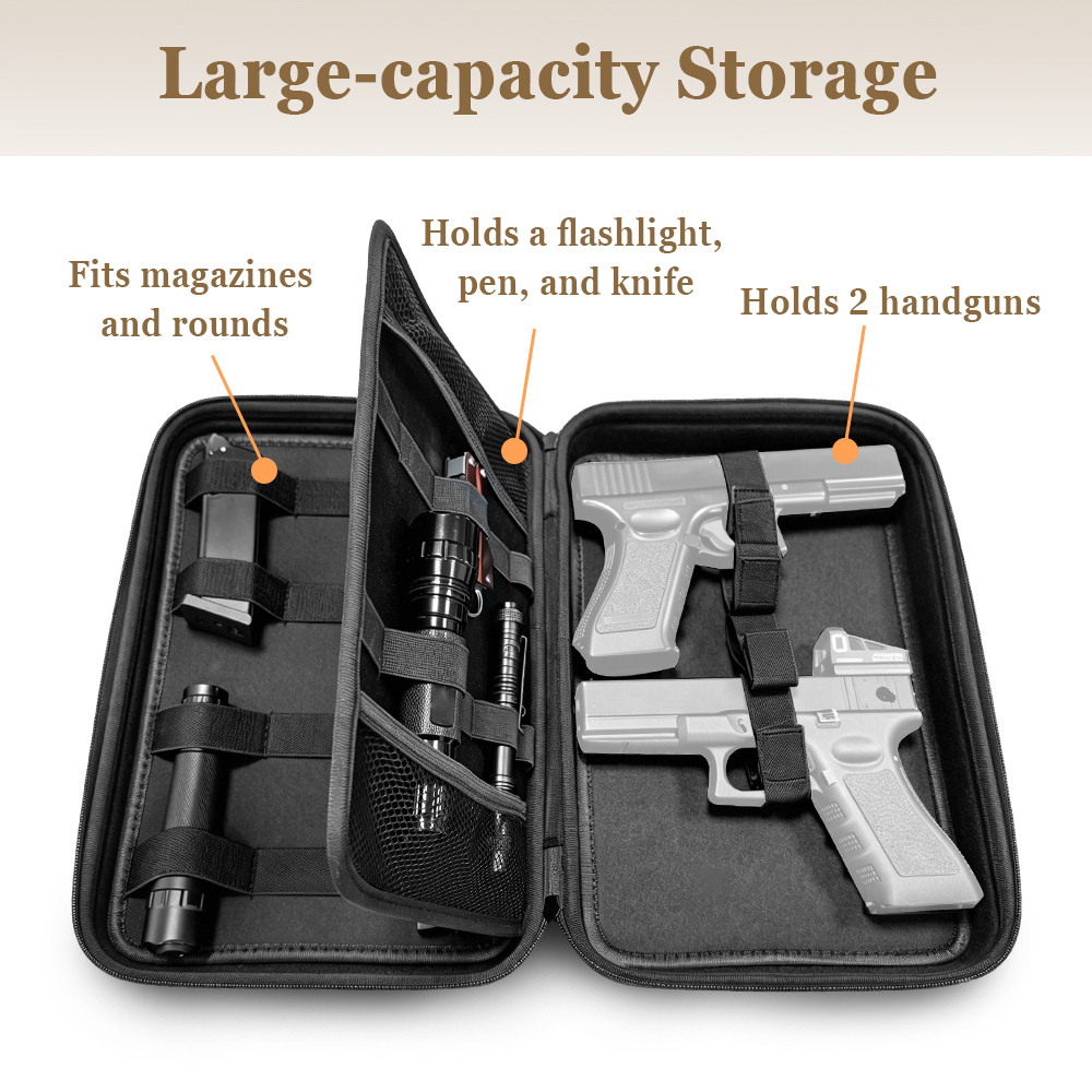 Tactical Pistol Gun Case Dual  - Edc Concealed Carry Bag review and price