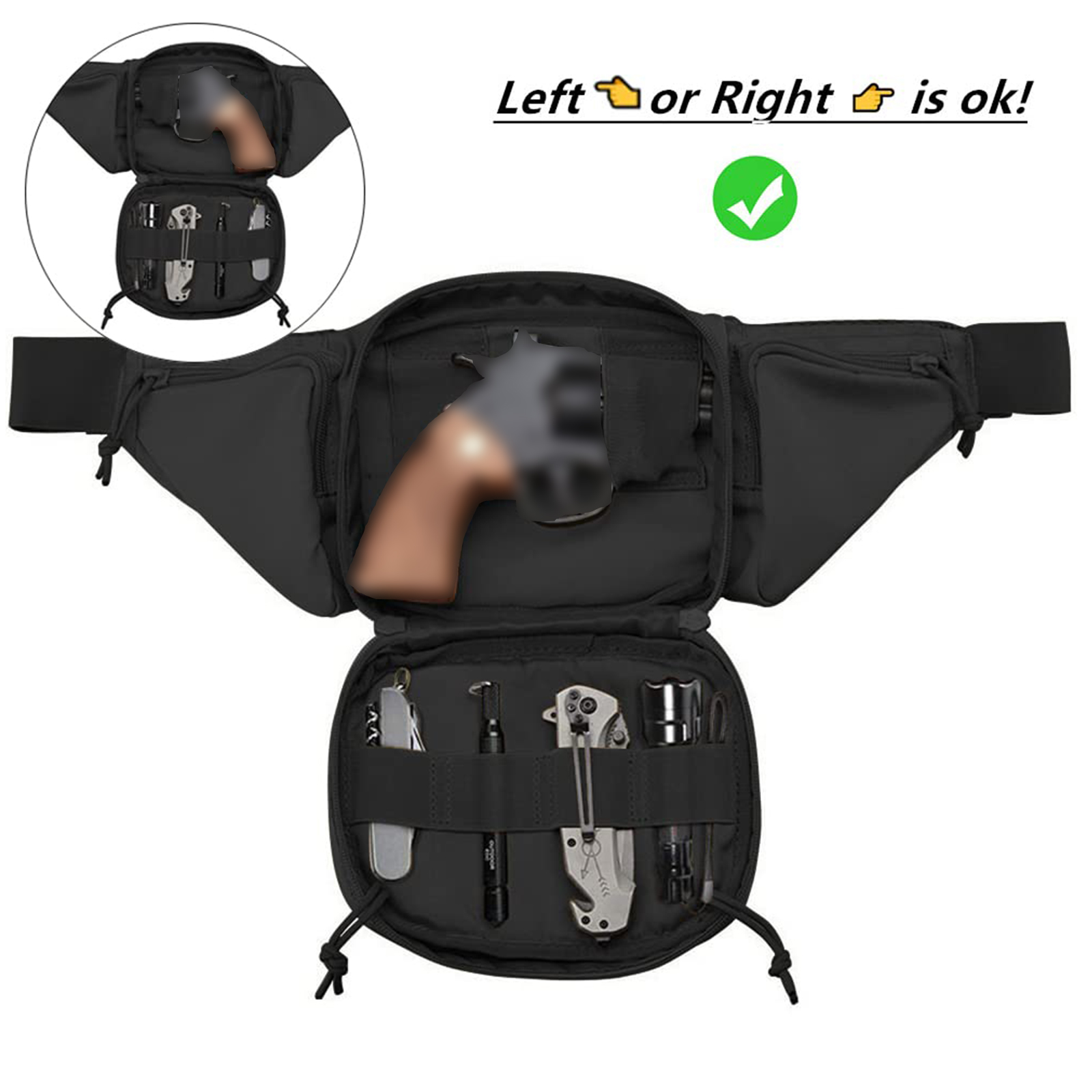 Tactical Fanny Pack Gun Holste - Edc Concealed Carry Bag review and price