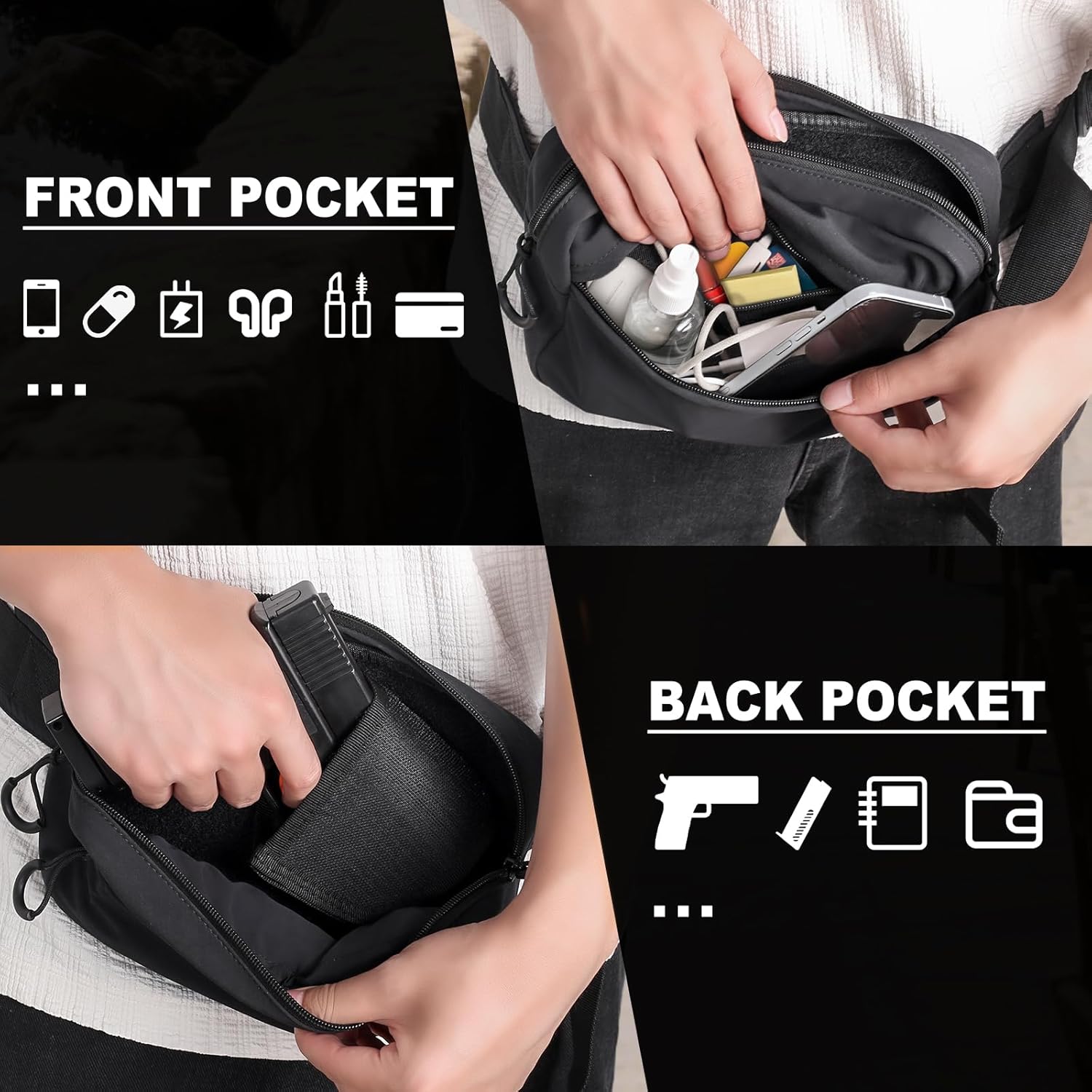 Tactical Fanny Pack with Holst - Edc Concealed Carry Holster review and price