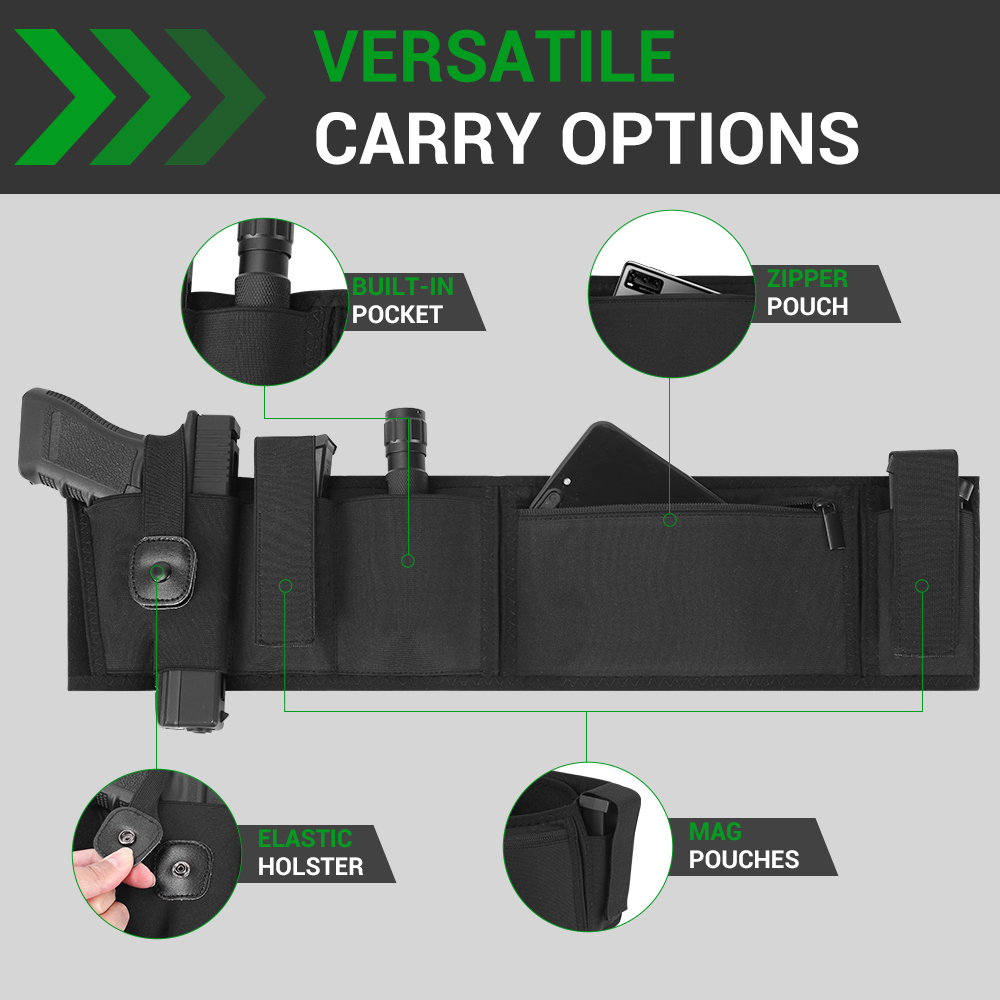 Belly Band Gun Holster Conceal - Edc Concealed Carry Holster review and price